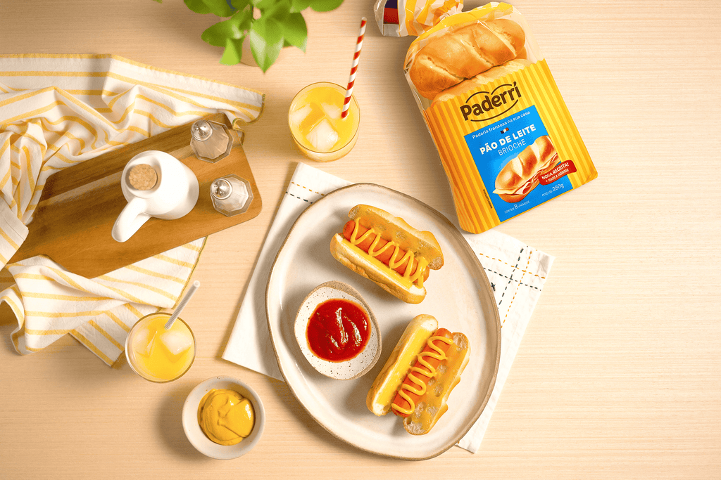 Hot Dog com Pão de Leite Paderrí